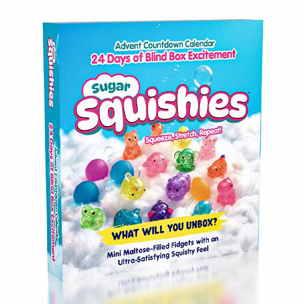 Sugar Squishies® Mini Maltose Fidget Toys 24-Day Advent Countdown Calendar (24pc)