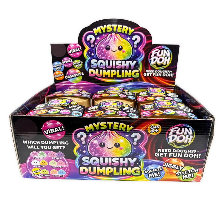 Fun Doh Mystery Dumpling Squishy Toy | 12-Piece Display