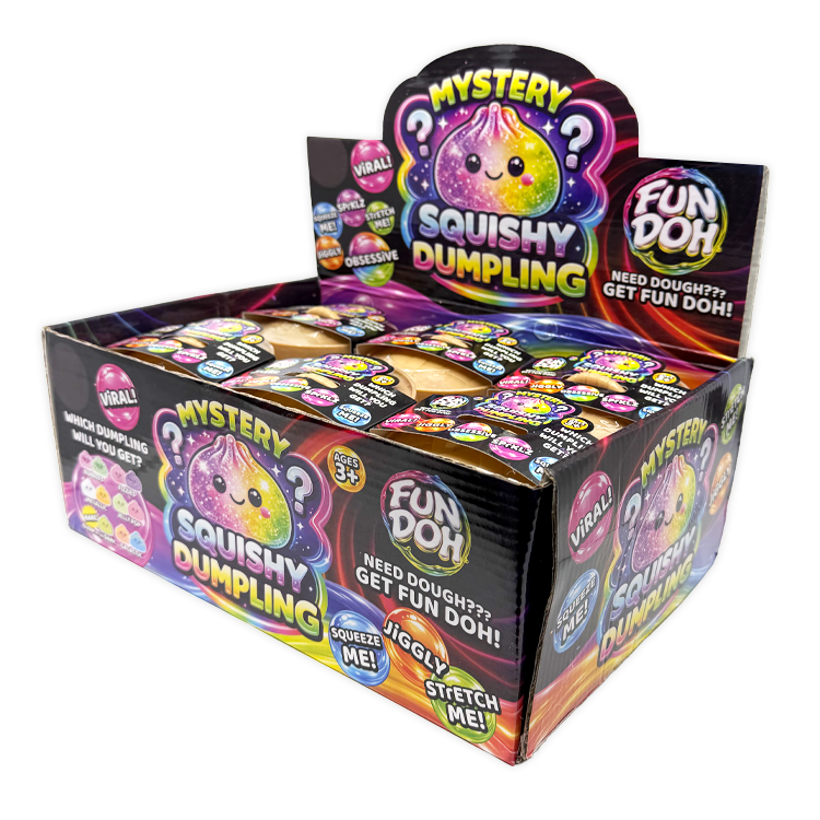 Fun Doh Mystery Dumpling Squishy Toy | 12-Piece Display