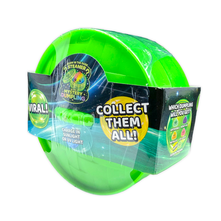 Glow-in-the-Dark Mystery Dumpling Squishy Toy - 12pc Display