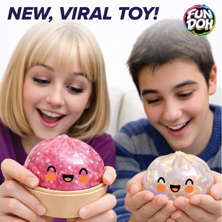 Fun Doh Mystery Dumpling Squishy Toy | 12-Piece Display