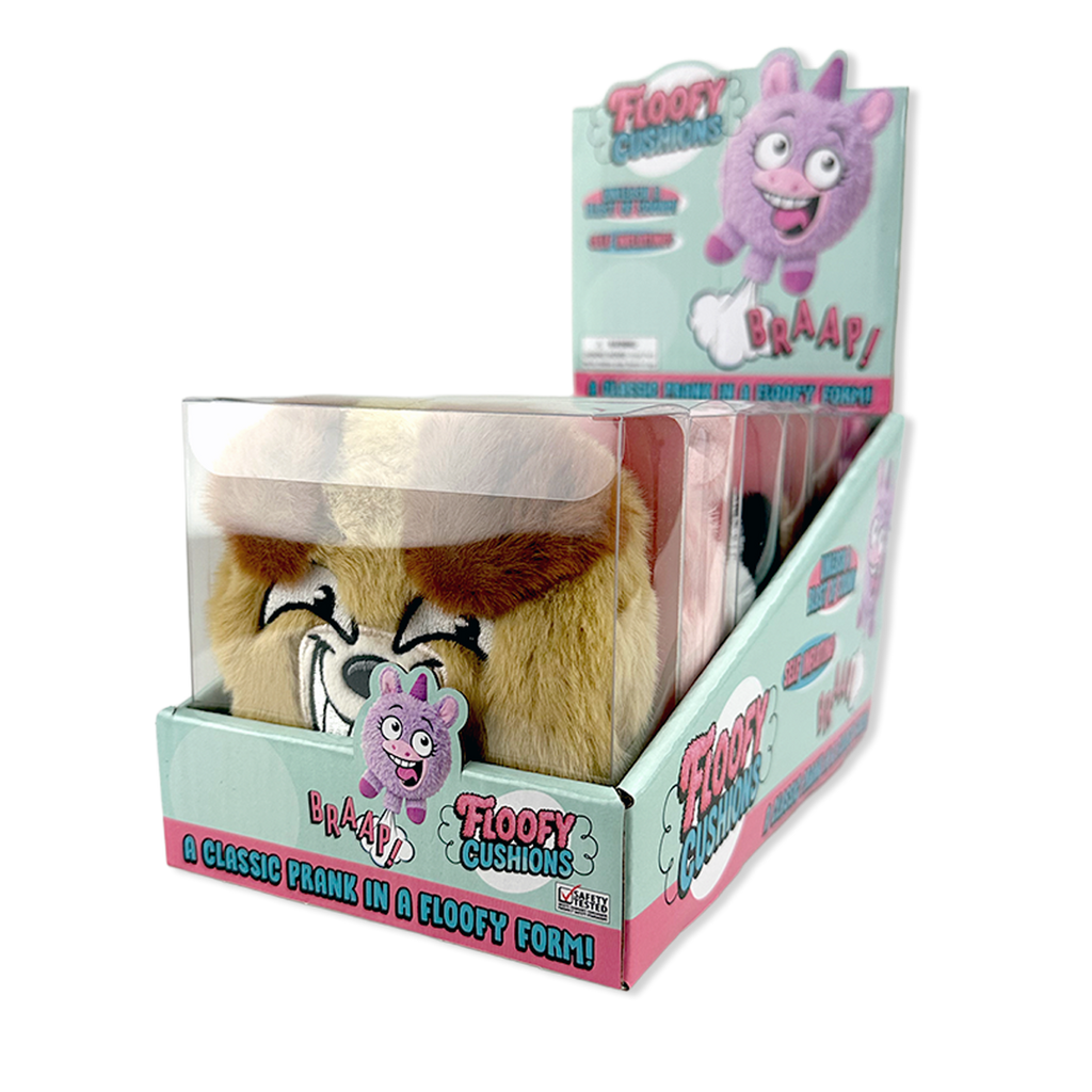 Floofy Cushions Plush Whoopee Cushion Assortment - 6/Display