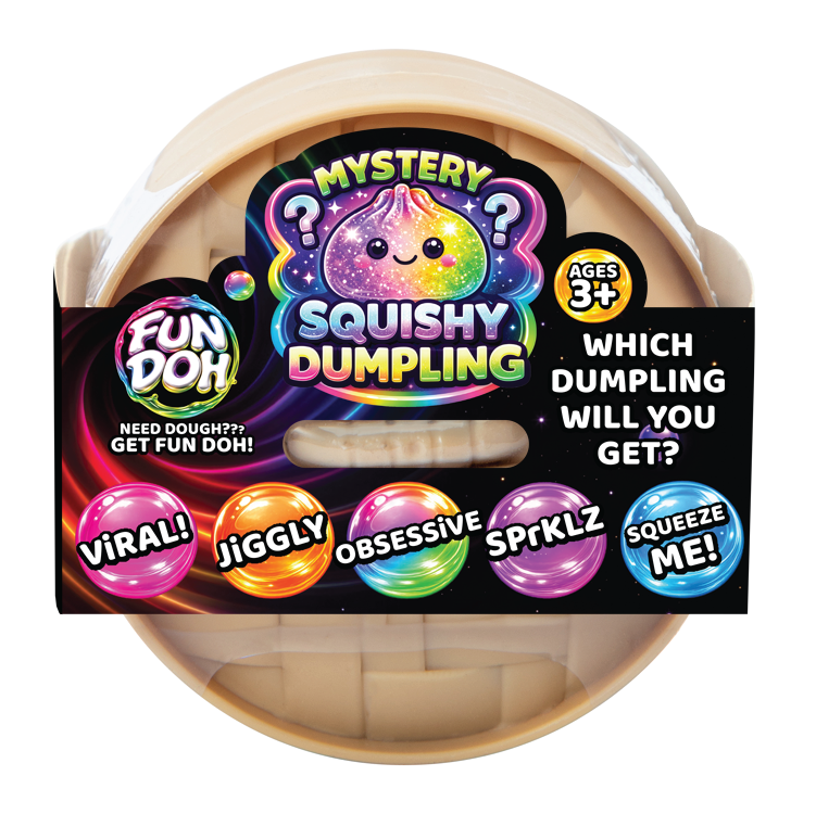 Fun Doh Mystery Dumpling Squishy Toy | 12-Piece Display