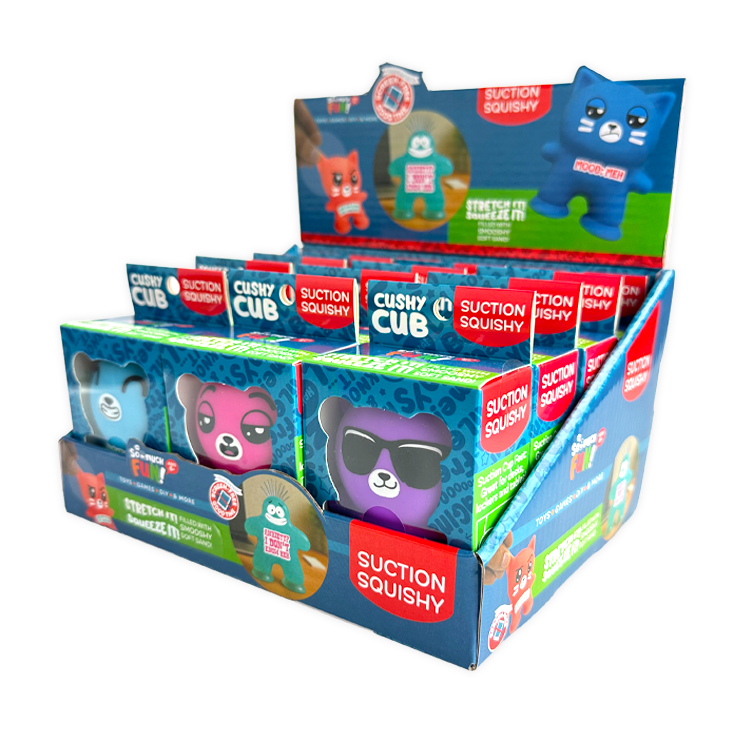 So Much Fun! Suction Cup Squishy Pals Boxed - 12/Display