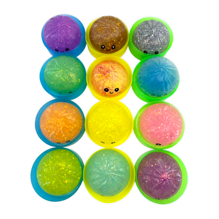 Glow-in-the-Dark Mystery Dumpling Squishy Toy - 12pc Display