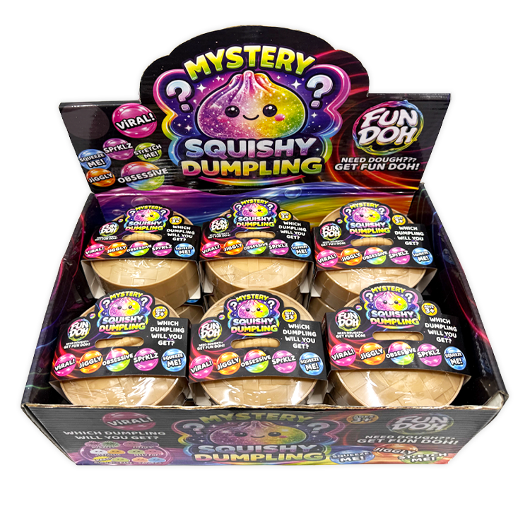 Fun Doh Mystery Dumpling Squishy Toy | 12-Piece Display
