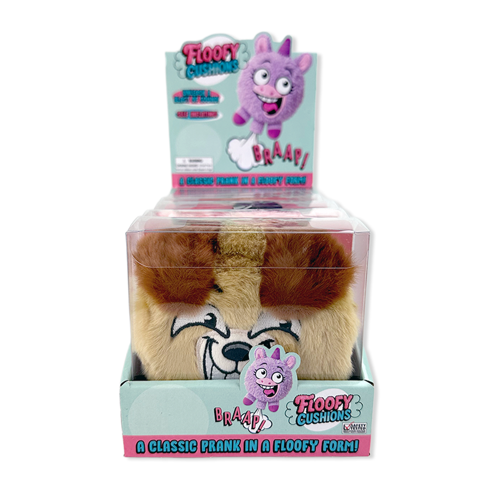Floofy Cushions Plush Whoopee Cushion Assortment - 6/Display