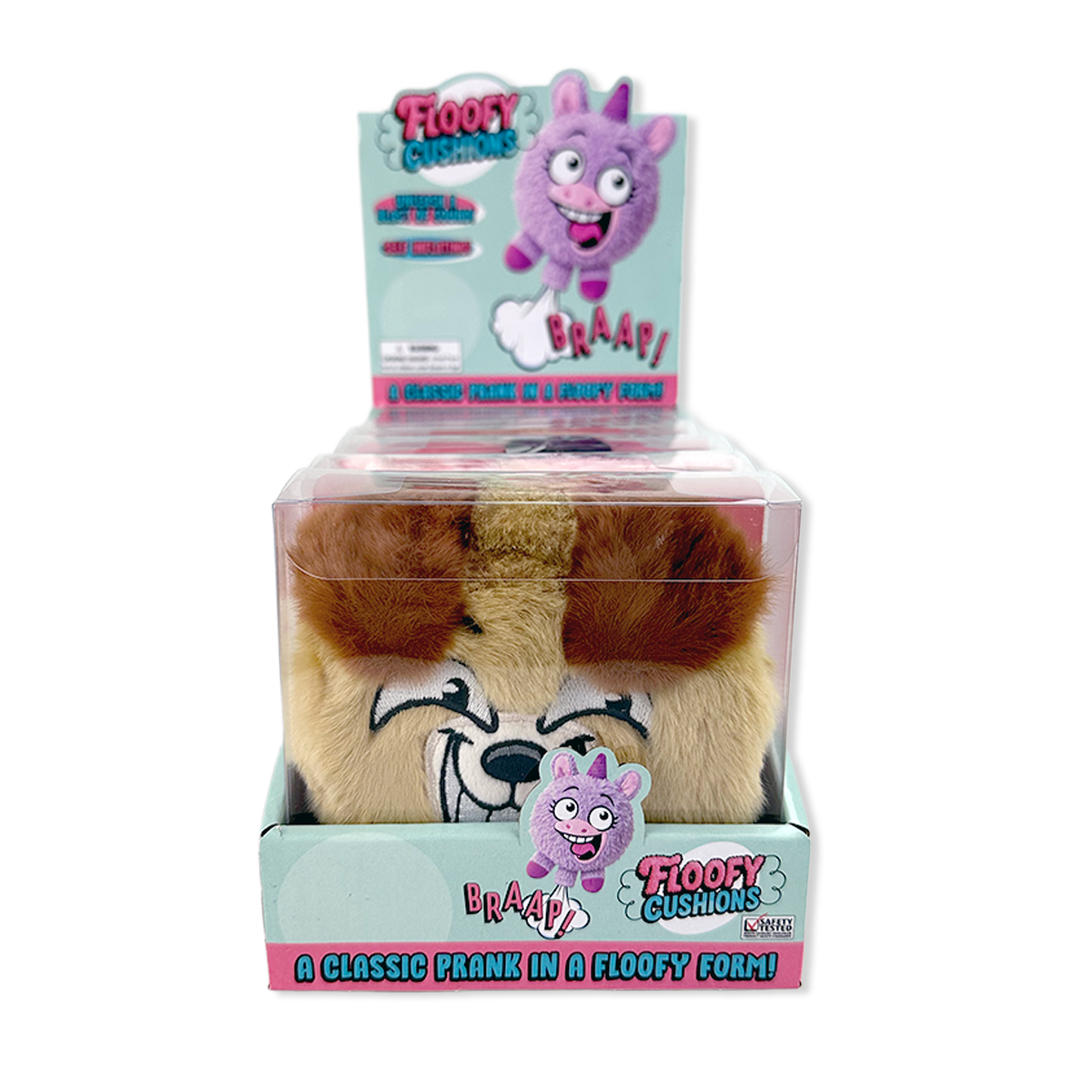 Floofy Cushions Plush Whoopee Cushion Assortment - 6/Display
